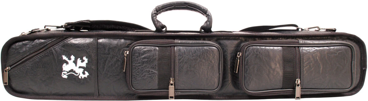 Αδάμ Adam Billard-Queuetasche Tournament 4/8, Schwarz, Aus Hochwertigem Kunstleder, Mit Fünf Außentaschen Für Zubehör, Tragegriff Und Schultergurt 1 Αδάμ Adam Billard-Queuetasche Tournament 4/8, Schwarz, Aus Hochwertigem Kunstleder, Mit Fünf Außentaschen Für Zubehör, Tragegriff Und Schultergurt