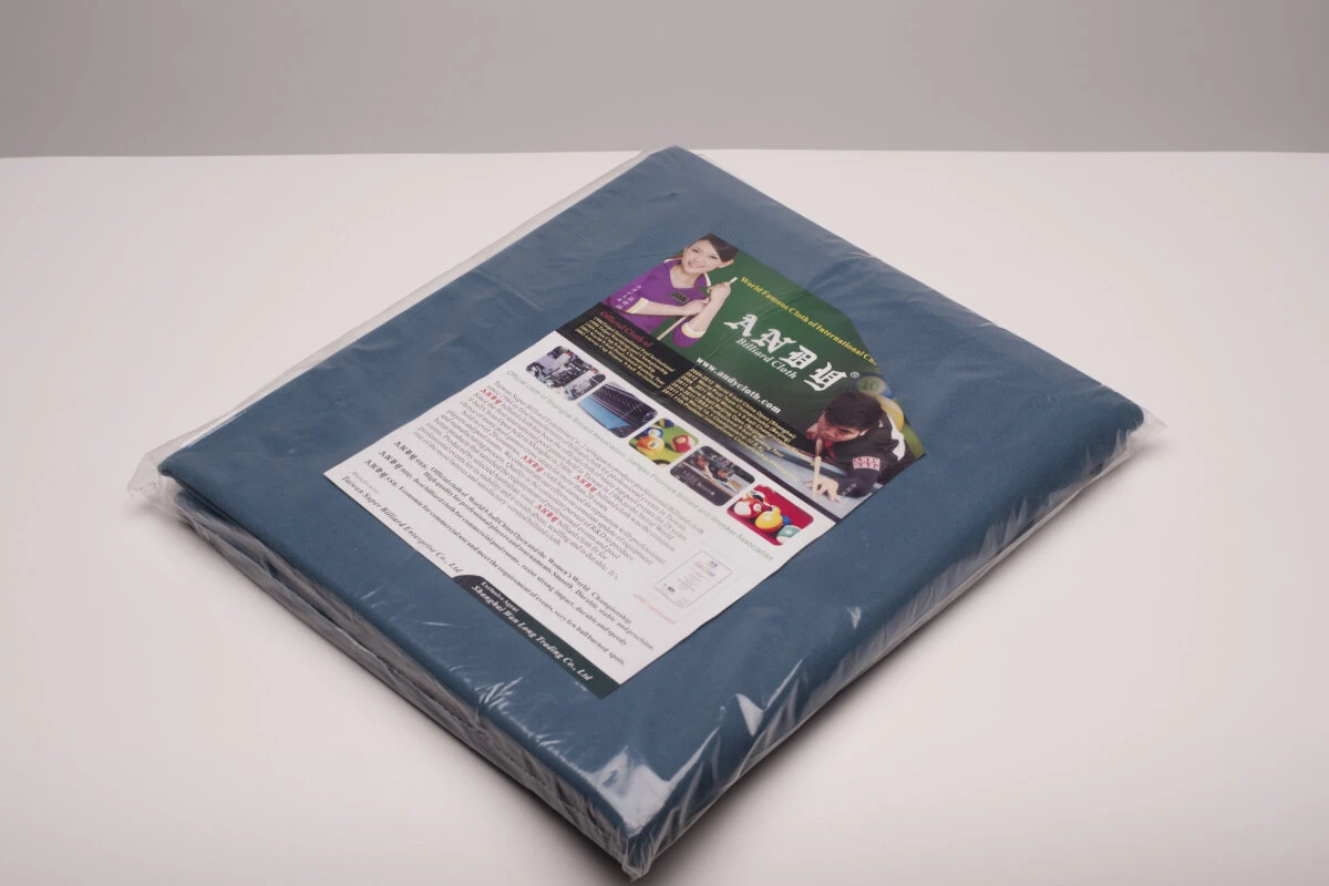 Andy 900 Professionelles Billardtuch, Set Für Einen 9-Fuß-Tisch (9ft), Grün Und Powder Blue 4 Andy 900 Professionelles Billardtuch, Set Für Einen 9-Fuß-Tisch (9ft), Grün Und Powder Blue – Bild 4