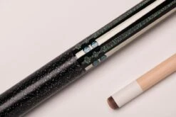 CUEL BE0-029 Billard-Queue FĂĽr Poolbillard, 2-teilig, Mit Klebeleder, Vollholz-Oberteil, Leinen-Griffband, 5/16-18-Gewinde