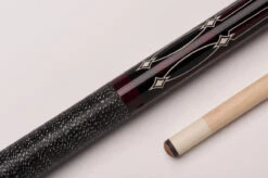 CUEL BE0-041 Billard-Queue Für Poolbillard, 2-teilig, Mit Klebeleder, Vollholz-Oberteil, Leinen-Griffband, 5/16-18-Gewinde