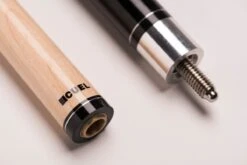 CUEL BE0-048 Billard-Queue Für Poolbillard, 2-teilig, Mit Klebeleder, Vollholz-Oberteil, Leinen-Griffband, 5/16x18-Gewinde -Billardladen bk be0 048 pool billard queue 2 teilig mit klebeleder3