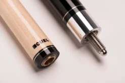 CUEL BE0-053 Billard-Queue Für Poolbillard, 2-teilig, Mit Klebeleder, Vollholz-Oberteil, Leinen-Griffband, 5/16-18-Gewinde -Billardladen bk be0 053 pool billard queue 2 teilig mit klebeleder3