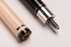 CUEL BE0-054 Billard-Queue Für Poolbillard, 2-teilig, Mit Klebeleder, Vollholz-Oberteil, Leinen-Griffband, 5/16-18-Gewinde -Billardladen bk be0 054 pool billard queue 2 teilig mit klebeleder3