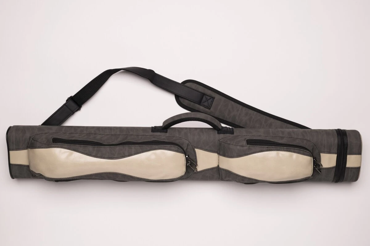 CUEL Billard-Köcher Suede Grey 2/4 Für Pool-Billard-Queues, Aus Kunst-Wildleder, Mit Schultergurt, Tragegriff Und Zwei Seitentaschen Für Billardzubehör 2 CUEL Billard-Köcher Suede Grey 2/4 Für Pool-Billard-Queues, Aus Kunst-Wildleder, Mit Schultergurt, Tragegriff Und Zwei Seitentaschen Für Billardzubehör – Bild 2