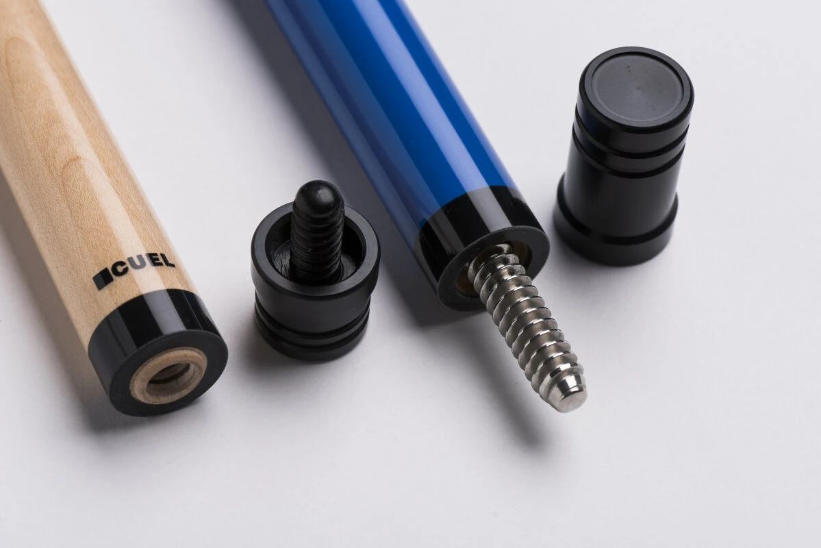 CUEL Code Blue Billard-Queue Blau Für Poolbillard, 2-teilig, Mit Vollholz-Oberteil, Leinen-Griffband, 3/8x10-Gewinde 3 CUEL Code Blue Billard-Queue Blau Für Poolbillard, 2-teilig, Mit Vollholz-Oberteil, Leinen-Griffband, 3/8x10-Gewinde – Bild 3