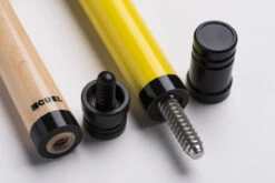 CUEL Code Yellow Billard-Queue Gelb Für Poolbillard, 2-teilig, Mit Vollholz-Oberteil, Leinen-Griffband, 3/8x10-Gewinde -Billardladen cuel code yellow pool billard queue3