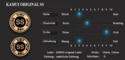 Kamui "Original" Braunes Mehrschichtleder, 14mm, Verschiedene Härtegrade -Billardladen kamui original braunes mehrschichtleder 14mm verschiedene haertegrade5
