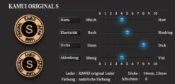 Kamui "Original" Braunes Mehrschichtleder, 14mm, Verschiedene Härtegrade -Billardladen kamui original braunes mehrschichtleder 14mm verschiedene haertegrade6