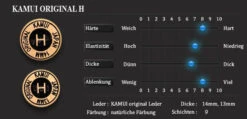Kamui "Original" Braunes Mehrschichtleder, 14mm, Verschiedene Härtegrade -Billardladen kamui original braunes mehrschichtleder 14mm verschiedene haertegrade8
