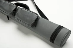 Cuel Billard-Köcher Sport Silber 2/2 Für Pool-Billard-Queues, Mit Schultergurt, Tragegriff Und Zwei Seitentaschen Für Billardzubehör