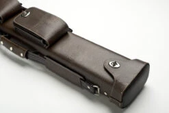 CUEL Billard-Köcher „Hustler Brown“ 3/5 Für Pool-Billard-Queues, Braun, Aus Feinem Kunstleder, Mit Drei Seitentaschen Für Billardzubehör