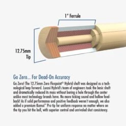 Lucasi Hybrid Zero Flexpoint Low-Deflection-Oberteil Mit Go Zero TSC-Konstruktion Und Kamui-Leder Für Pool-Billard-Queues, Verschiedene Gewinde -Billardladen lucasi hybrid zero flexpoint low deflection oberteil mit go zero tsc konstruktion und kamui leder fuer pool billard queues verschiedene gewinde3