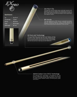 Mezz Exceed Ex Pro Low-Deflection-Oberteil -Billardladen mezz ex pro low deflection oberteil4