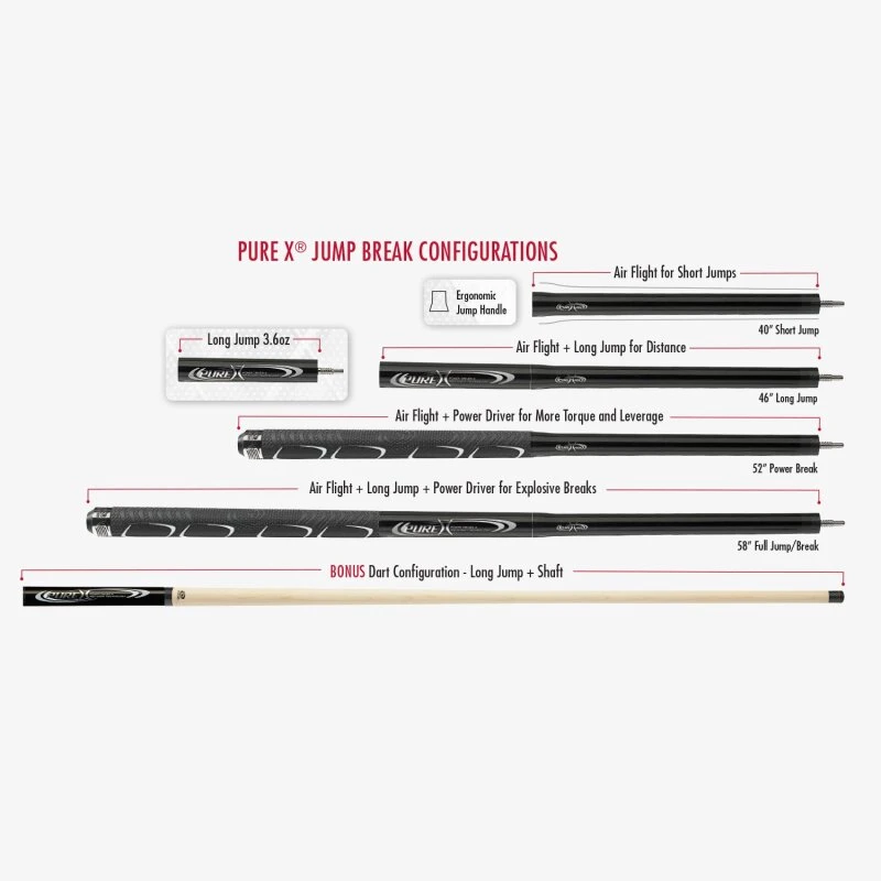 Players Pure-X HXT-P4 Break-Jump-Queue In Blau Mit Multizone-Sportgriffband, XLG Tip Und Carbon Fiber Impact System 5 Players Pure-X HXT-P4 Break-Jump-Queue In Blau Mit Multizone-Sportgriffband, XLG Tip Und Carbon Fiber Impact System – Bild 5